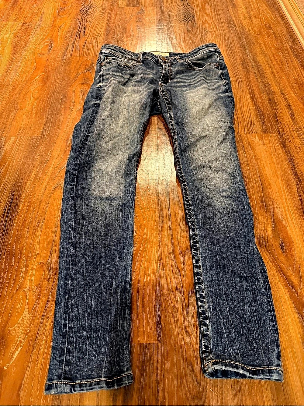 BKE Payton Universal Fit Mid-Rise Ankle Skinny Jeans in Blue